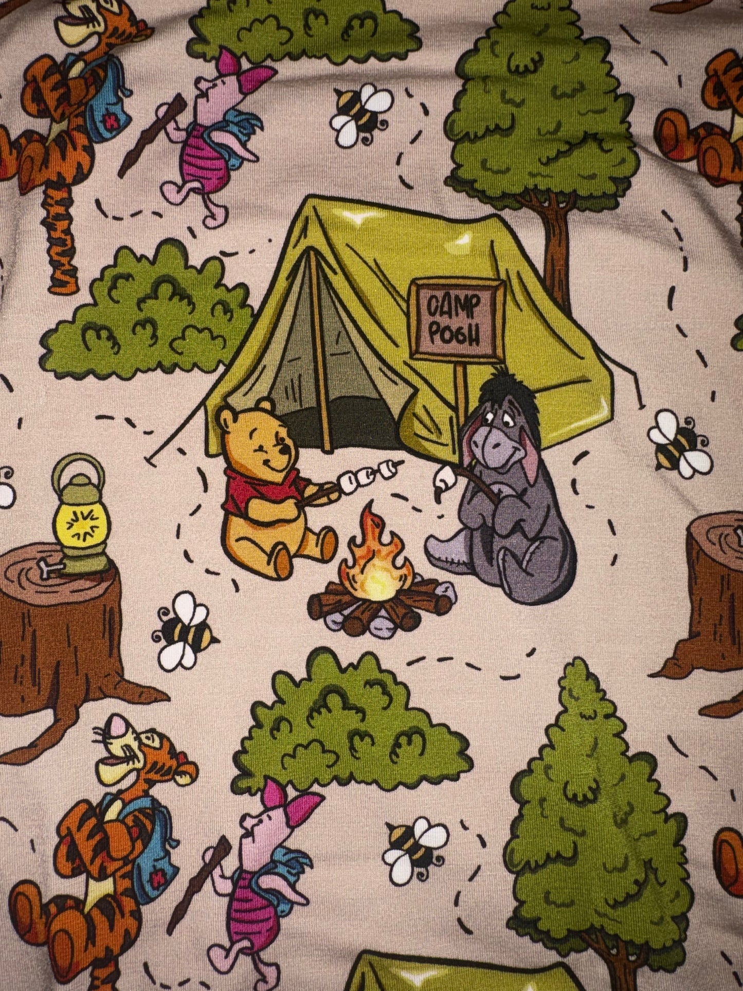 Camping Friends Bamboo Two-Piece Short Set