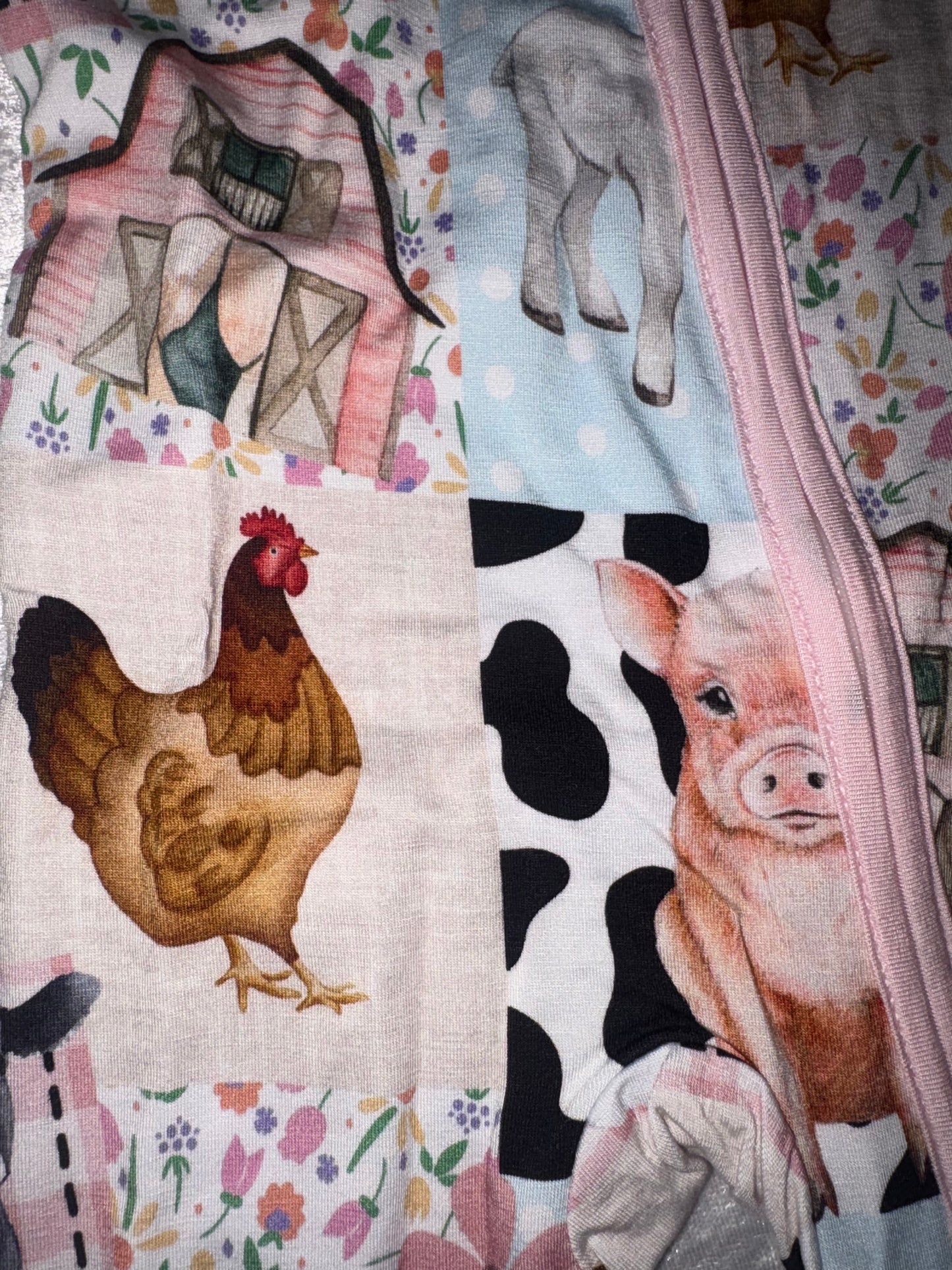 Farm Animals Bamboo Zippy