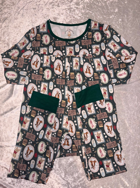 Vintage Honey Bamboo Two-Piece Set