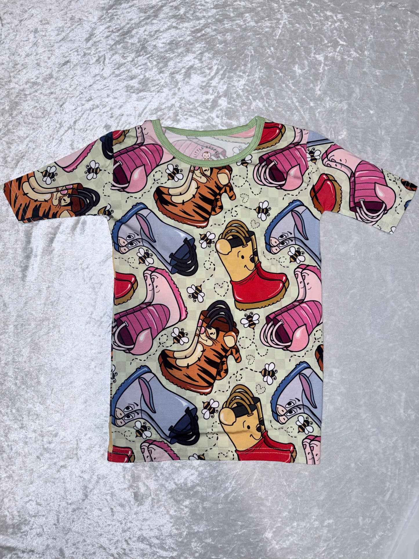 Honey Footprints Bamboo Two-Piece Set