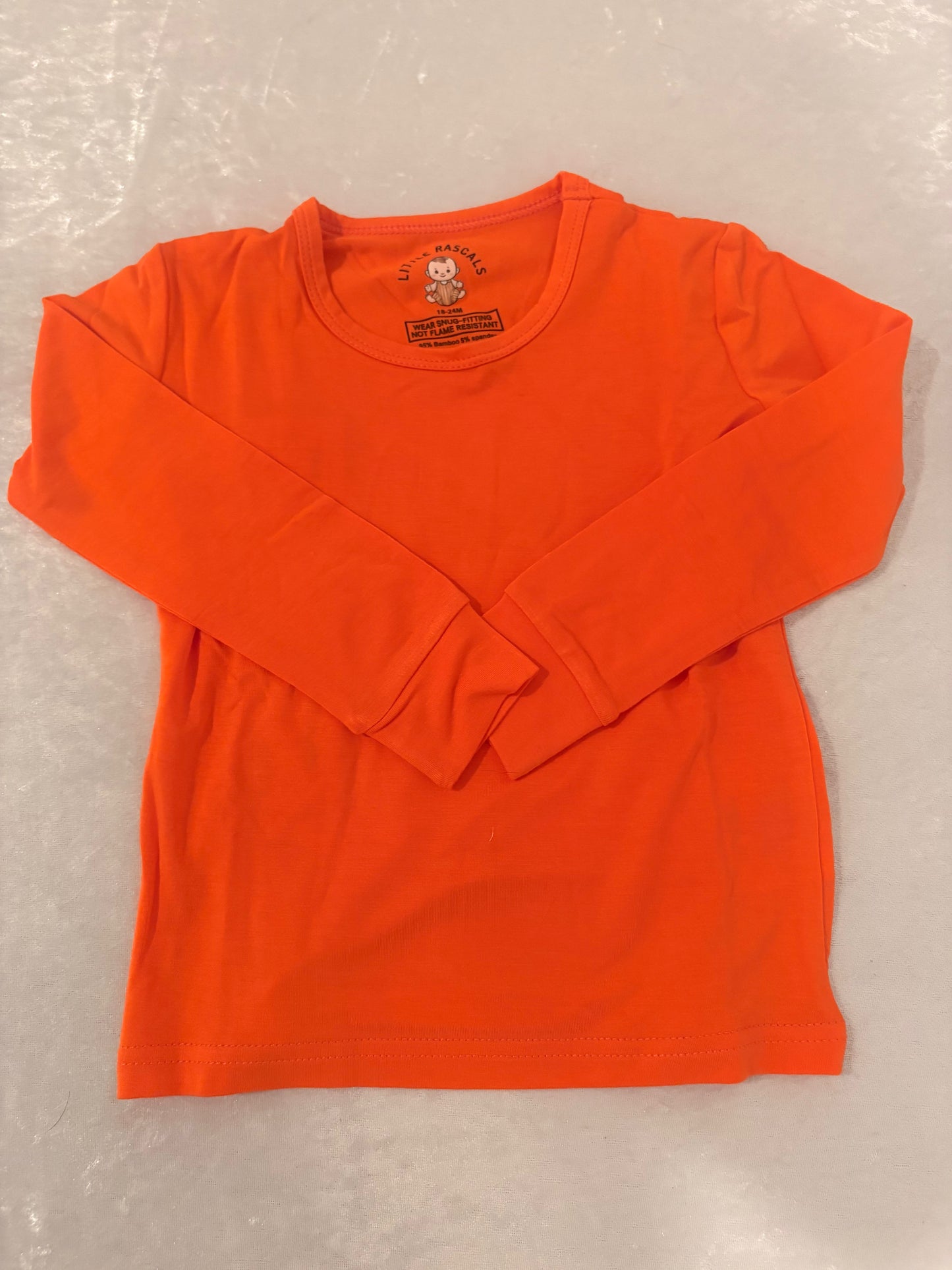 Tangerine Orange Bamboo Two-Piece Set