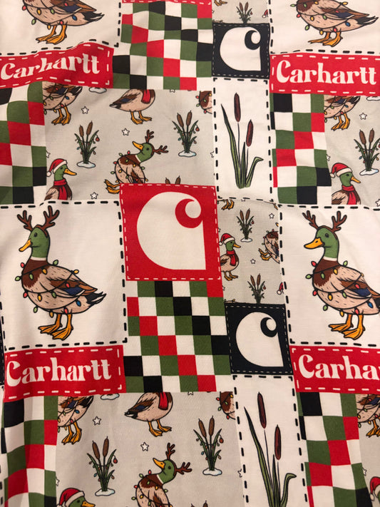Christmas Mallard Patchwork Bamboo Two-Piece/Zippy