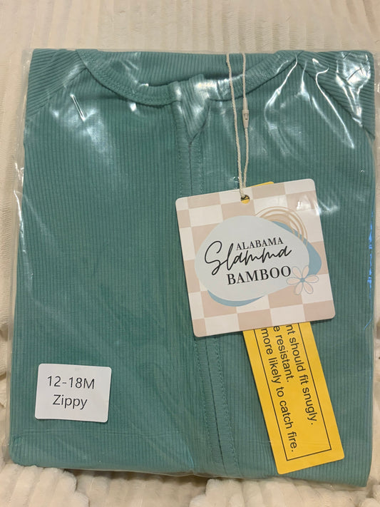 Ribbed Green 12-18M Zippy