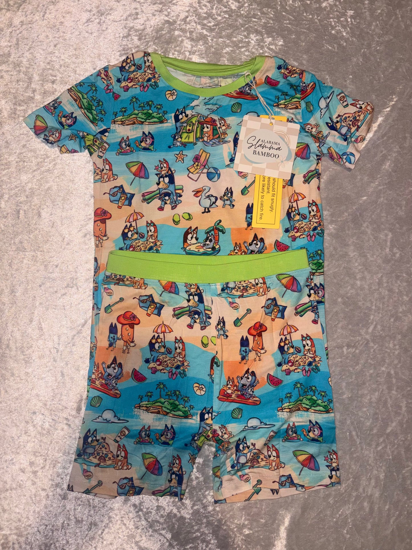 Beach Dogs Bamboo Two-Piece Short Set