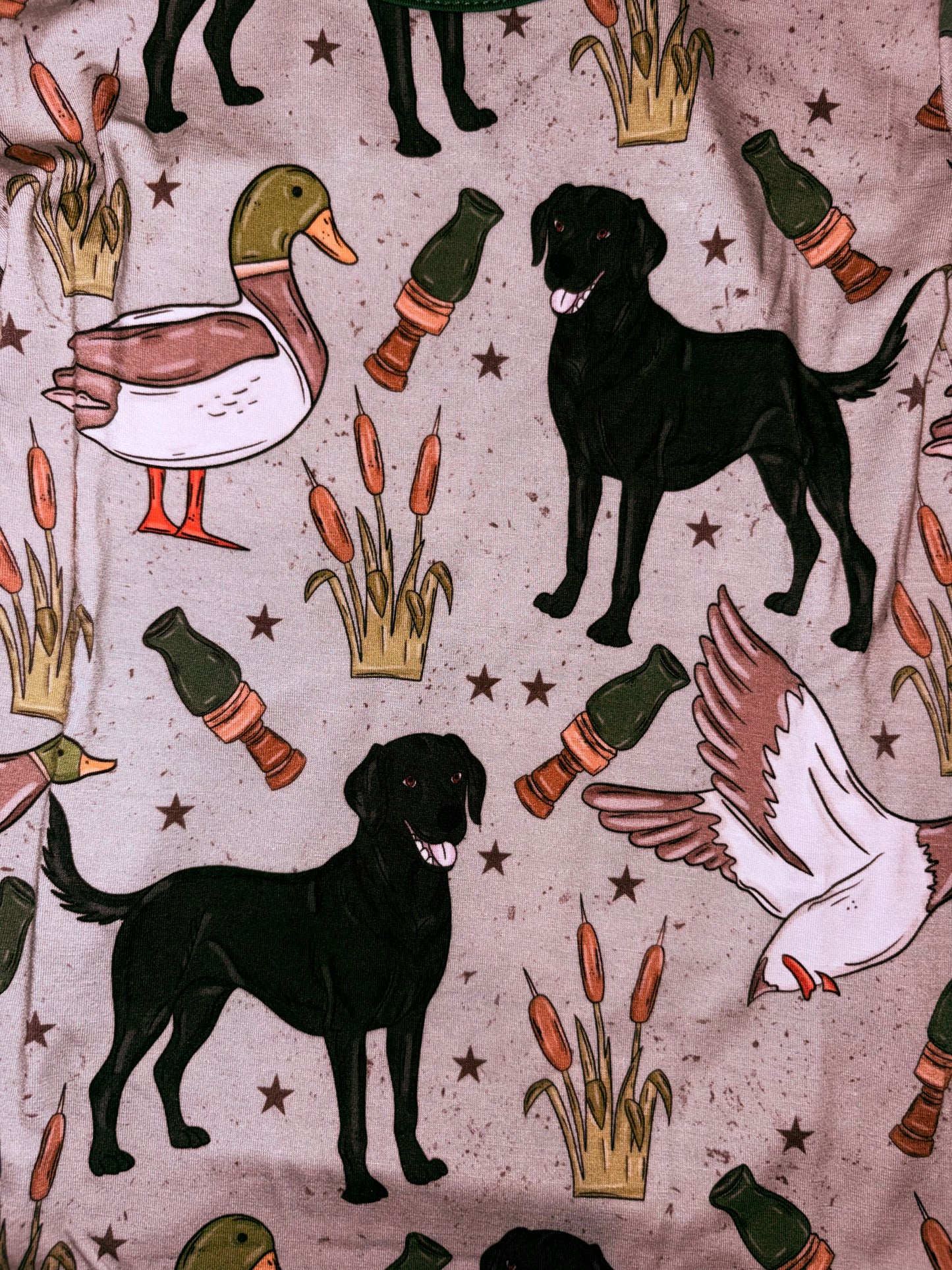 Ducks and Dogs Bamboo Two-Piece Set