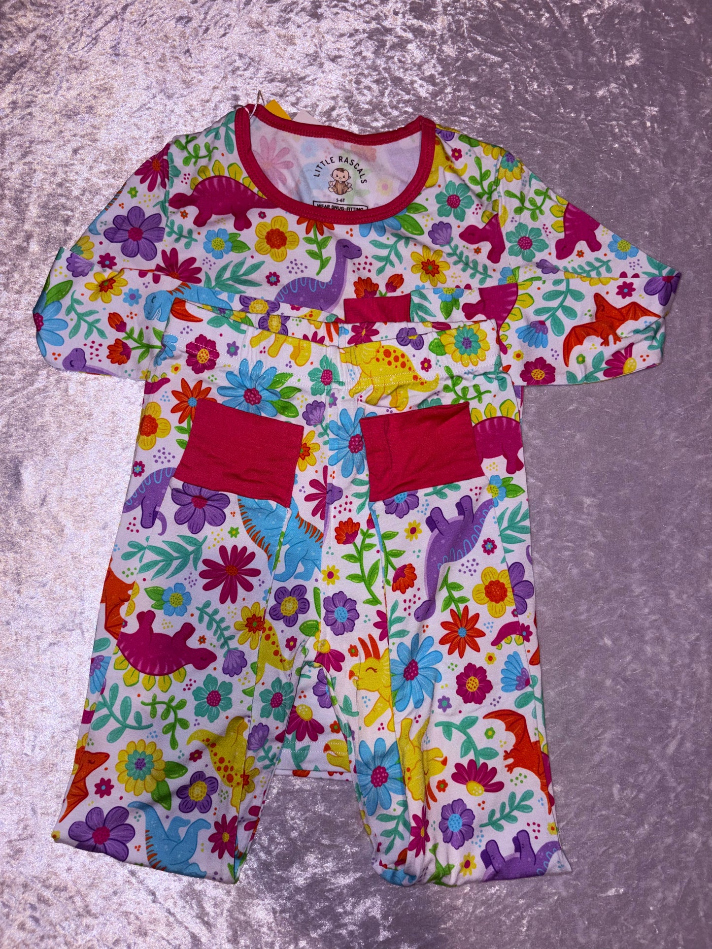Dinosaur Roar Bamboo Two-Piece Set