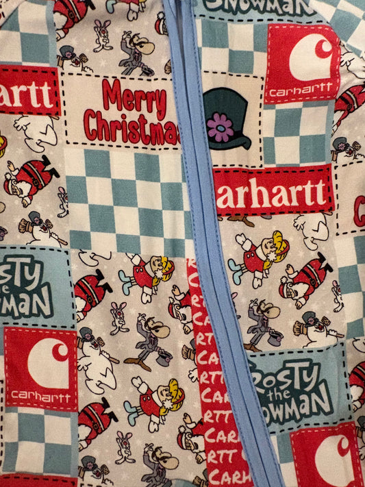 A Blue Christmas Bamboo Zippy