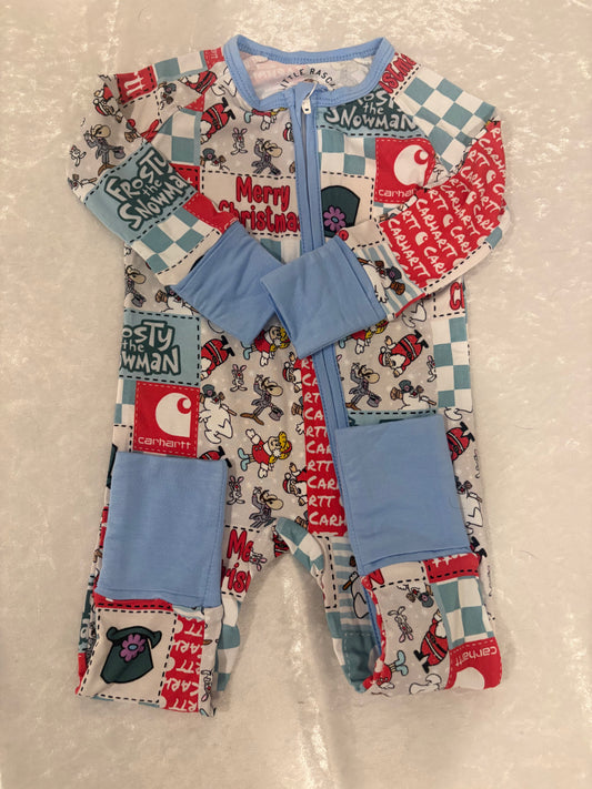 A Blue Christmas Bamboo Zippy