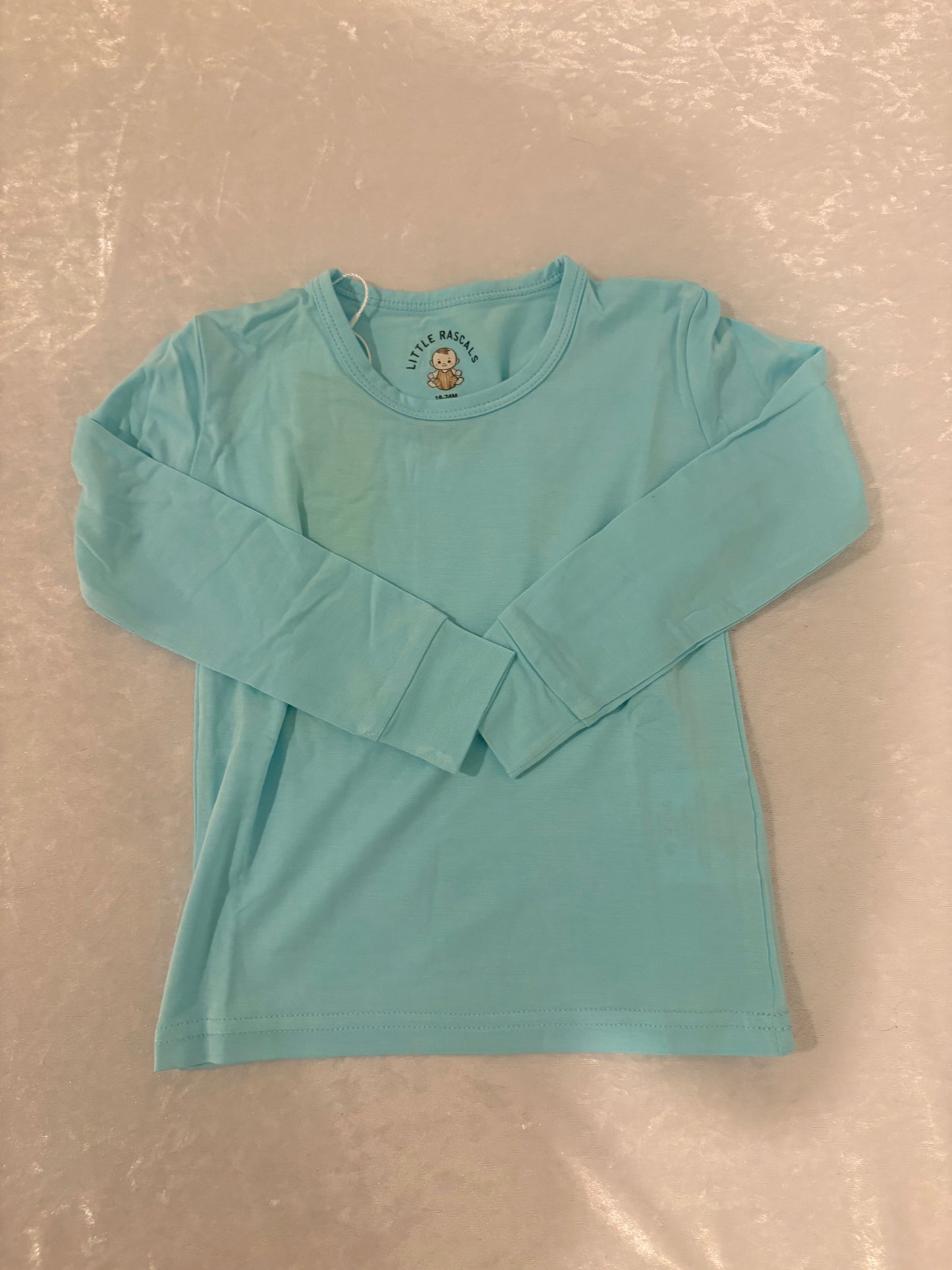 Sky Blue Bamboo Two-Piece Set