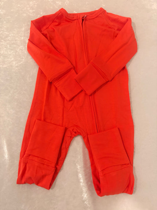 Vermillion Red Bamboo Zippy