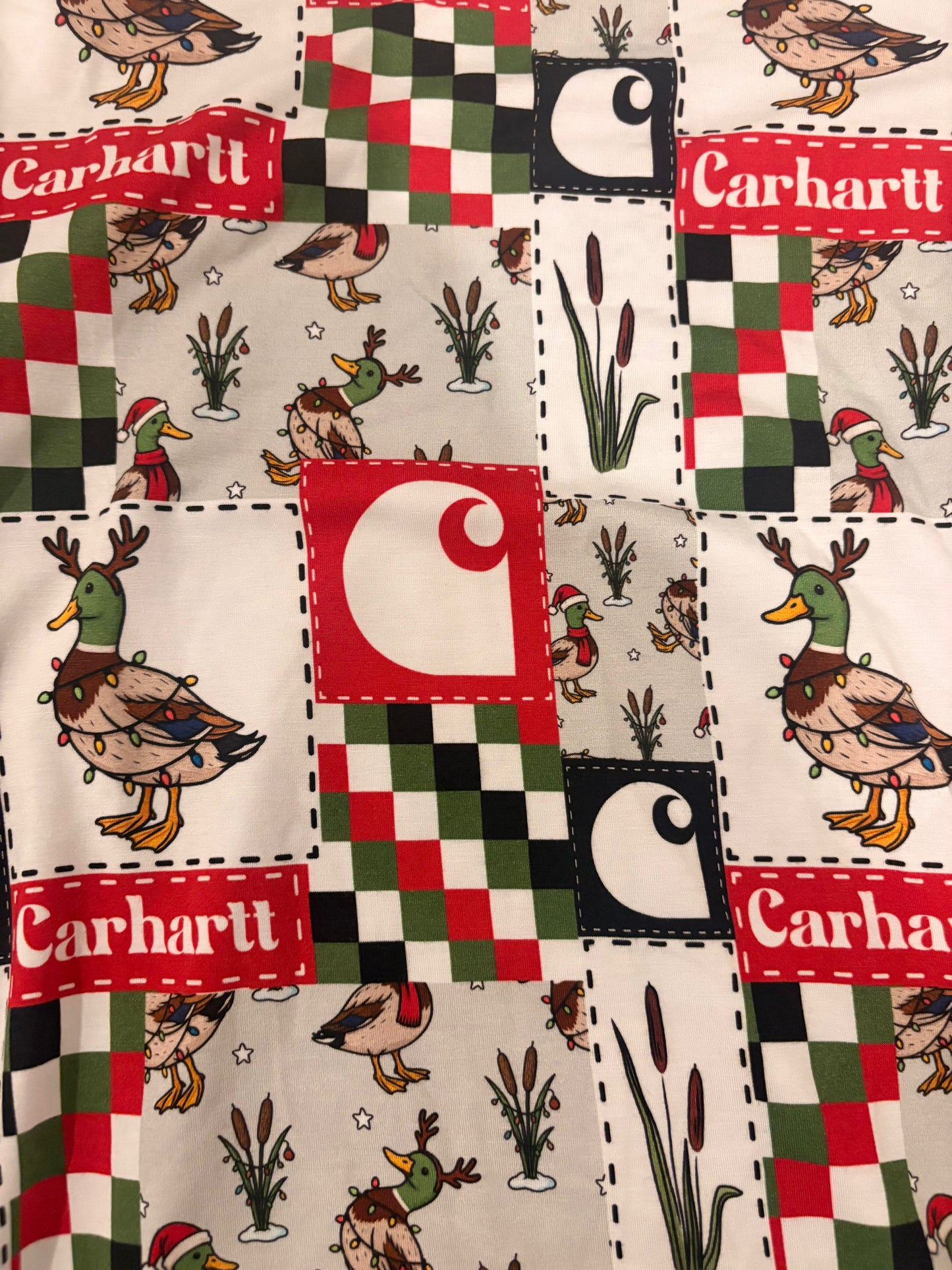 Christmas Mallard Patchwork Bamboo Two-Piece/Zippy