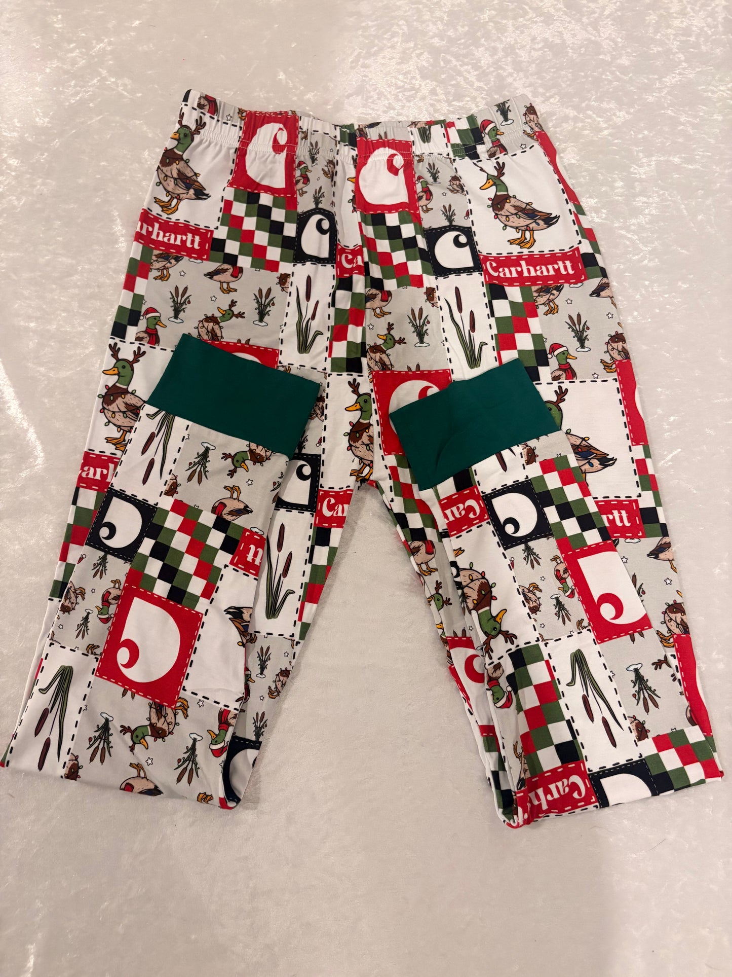 Christmas Mallard Patchwork Bamboo Two-Piece/Zippy